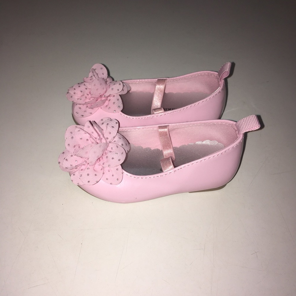 Baby pink shoes